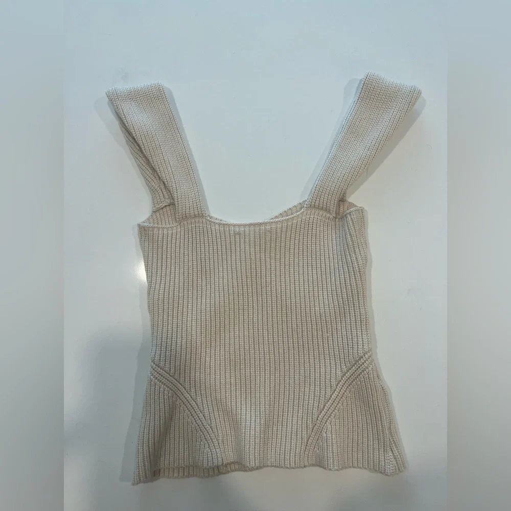 Staud Kira top in oatmeal - Picture 3 of 5